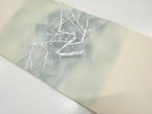 未使用品　枝蕾模様織り出し　名古屋帯